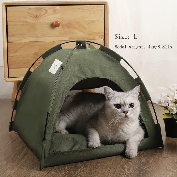 Soft and Comfortable Cozy Pet Tent - Solid Color Sleeping Nest for Cats and Dogs - Christmas Gift