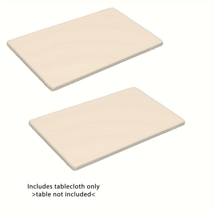 [4ft/6ft Foldable Tablecloth] 1pc Washable Rectangular Tablecloth for Outdoor Parties and Camping - Foldable, Elastic, and Fitted - 4ft/6ft Size - Durable Polyester Fabric for Home Decor