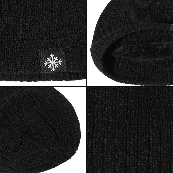 Chapeau en mélange thermique épais en tricot polaire automne/hiver