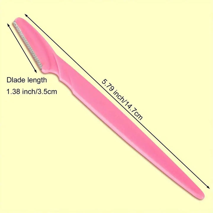 12-Pack Stainless Steel Eyebrow Razors - Unscented Multipurpose Body Hair Removal Tools with Sharp Blades for Effortless Grooming, No Accessory Included