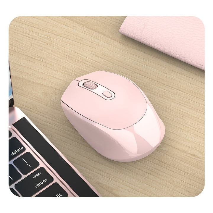 [Ambidextrous Wireless Mouse Design] [1pc Ergonomic Wireless Mouse] Ergonomic Wireless Mouse with USB Receiver, Ambidextrous Design, Silent Click, Durable Plastic, Non-rechargeable, with No Battery Included for Laptop/Desktop