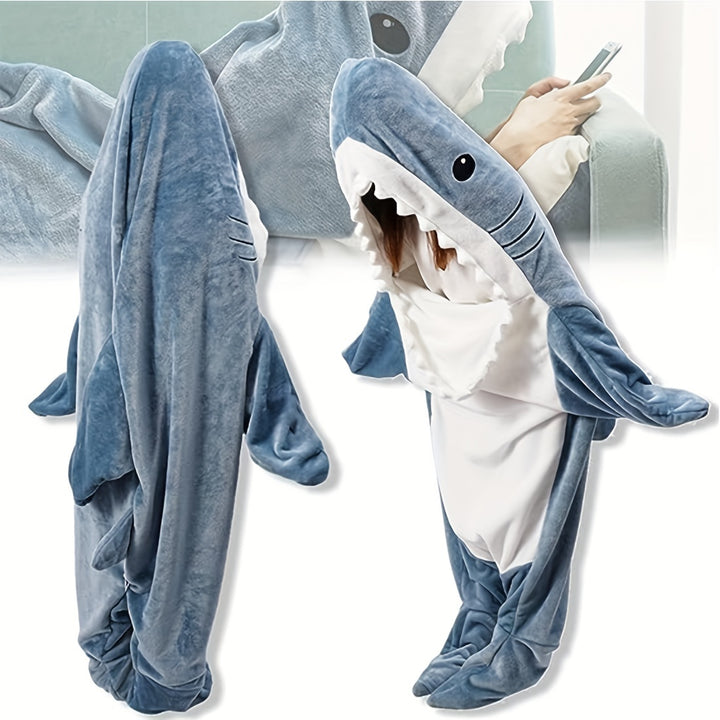 [Shark Blanket] Shark Pattern Blanket | 1pc | Flannel | Cute Funny | For Adult | For Sofa Couch Bed Car Camping