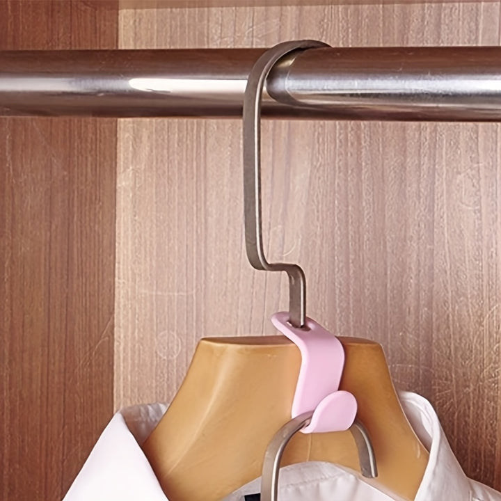 Heavy-Duty Space-Saving Hanger Hooks - Underwear, Hats, Bags Organizer - Sturdy Recycled Wood Hooks for Closet, Dorm, Retail Stores - Closet Organizer with Hanging Rack, Retail Display Accessories, Wave Pattern Design, Metal