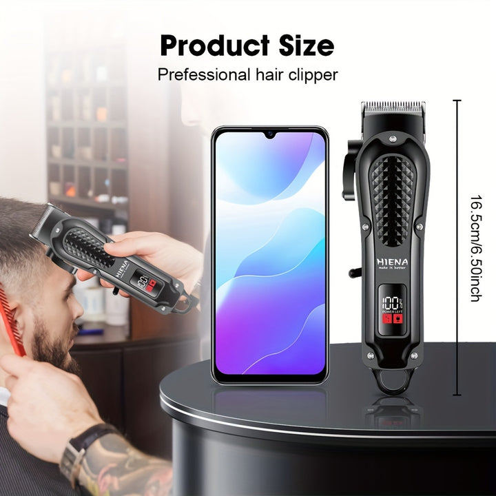 Professional Barber Hair Clipper Rechargeable Electric Cutting Machine Beard Trimmer Shaver Razor For Men Cutter