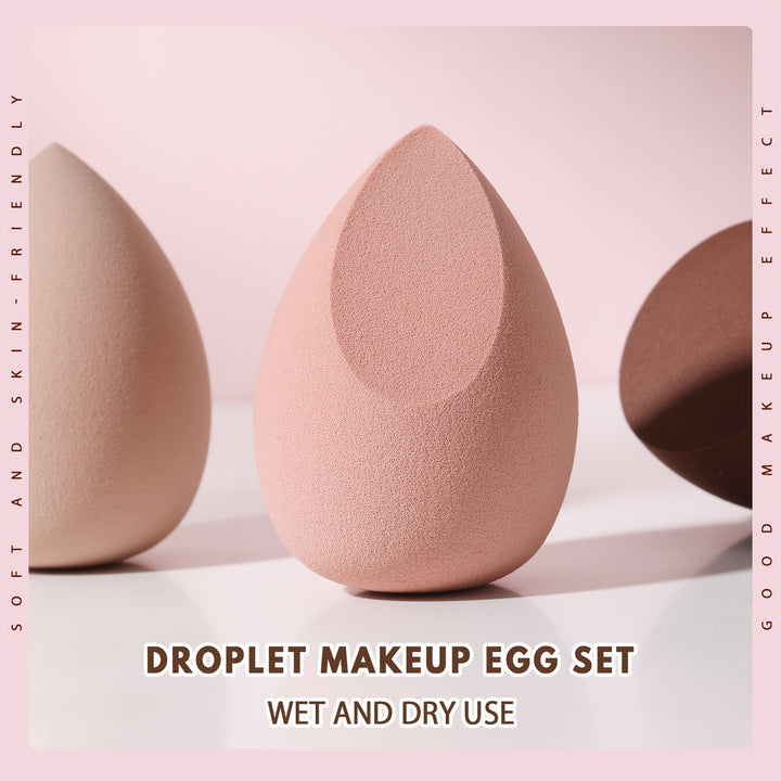 3 PCS Makeup Sponge Set Professional Beauty Sponge Blender Makeup Foundation Blending Cosmetic Makeup Puff For Powder Cream