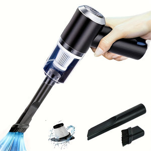 Mini handheld vacuum cleaner,Car Vacuum Cleaner 3000PA Powerful Cyclone Suction Home Portable Handheld Vacuum Cleaning,Equipped with two brush heads