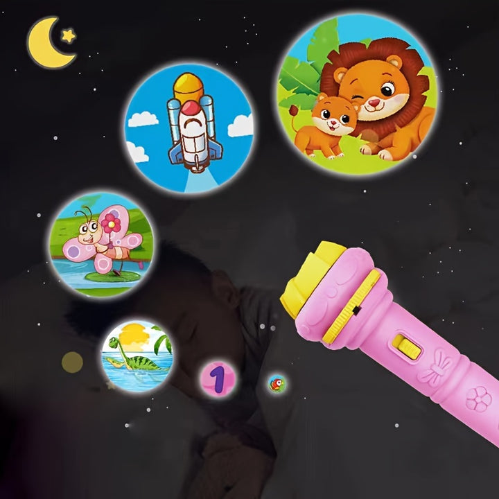 [Fun Educational] Flashlight Projector | 32 Patterns | Educational Toy for Bedtime | Winter