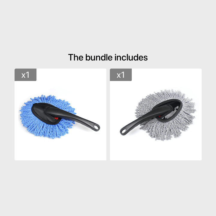 Soft Nanofiber Car Dust Removal Brush - Mini Bristle Brush for Car Interior Cleaning - Small Duster Wipe