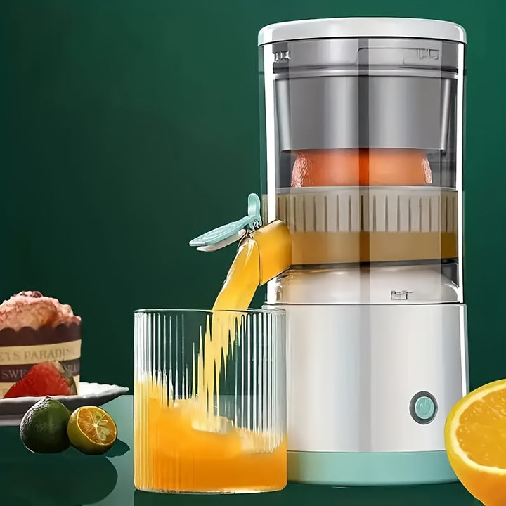 Portable Wireless Electric Juicer with a Capacity of 13.53 Ounces, USB Rechargeable, 1600Mah Lithium Battery, Push-Button Control, Non-Heating Food-Grade PP, Detachable Cup, Automatic Juice Separator, Suitable for Fresh Juice