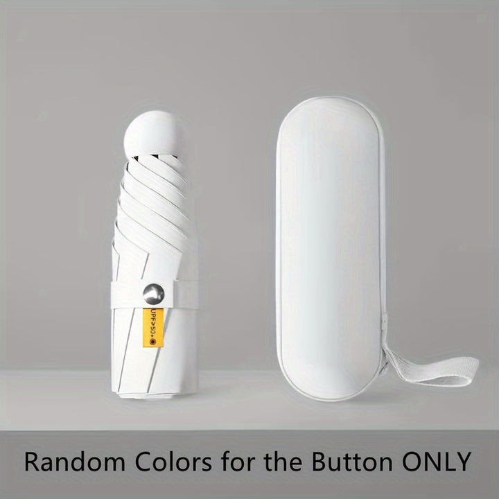 [6-Rib Compact Mini Umbrella Stylish] Mei Qi Lin Compact 6-Rib Mini Umbrella - High-Quality, Foldable Sun Protection with Stylish Design