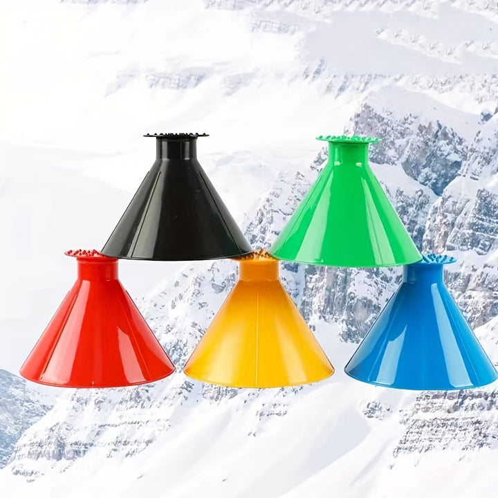 1pc Car Window Windshield Magic Ice Scraping Tool Kit - Includes Oil Funnel Snow Shovel, 1 Pair Insulated Gloves, and Efficient Winter Car Accessories for Easy Snow Removal