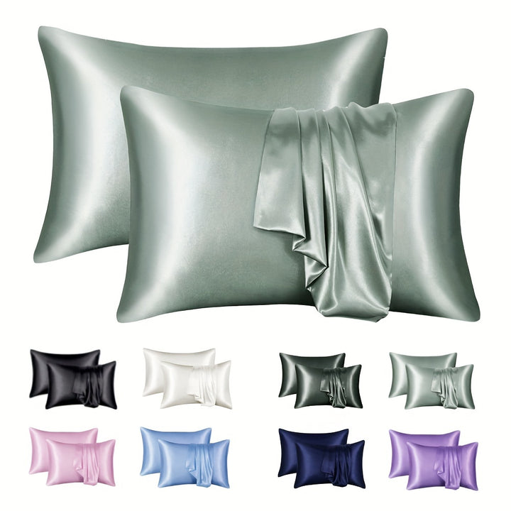 1 Pair Solid Color Simulation Color Ding Pillowcase Home Bedding Envelope Pillow