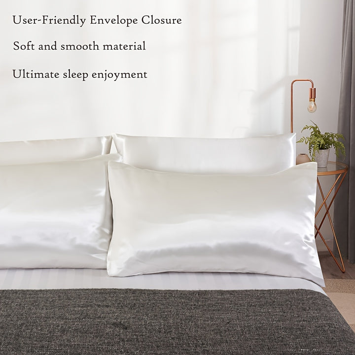 1 Pair Solid Color Simulation Color Ding Pillowcase Home Bedding Envelope Pillow