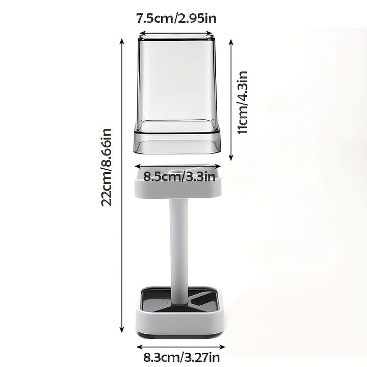 Toothbrush Holder with Cup, Suitable for Ordinary Toothbrush, Can Store Toothpaste, Three Teeth Brush And Toothpaste Holder, Suitable for Electric Toothbrush, Dental Floss, Razor Countertop Storage