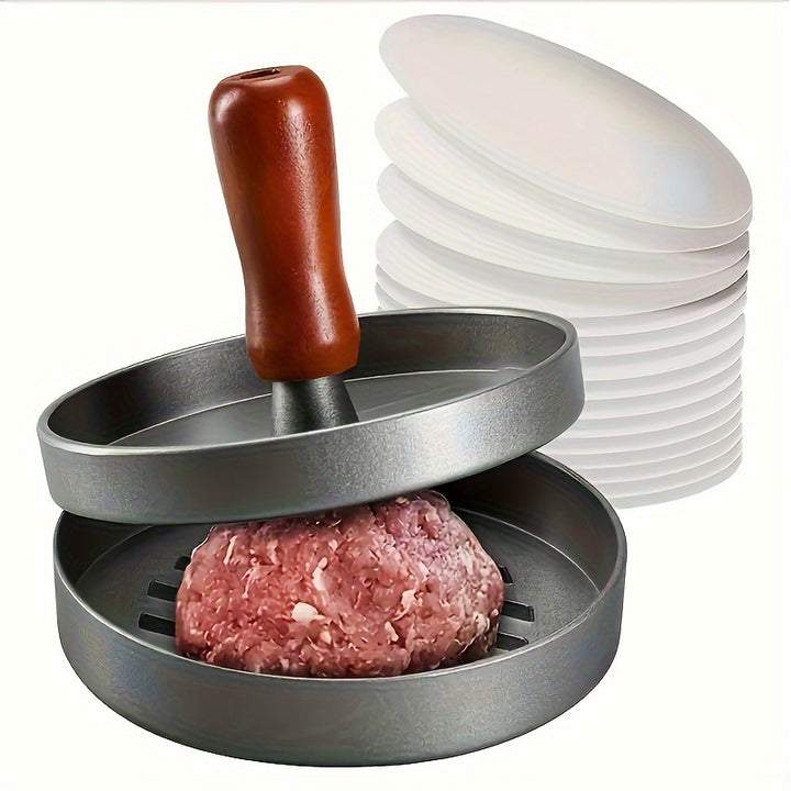 1pc Non-Stick Burger Press - Manual Meat Patty Maker for Perfect Burgers & Breakfast Pancakes, Essential Kitchen Gadget