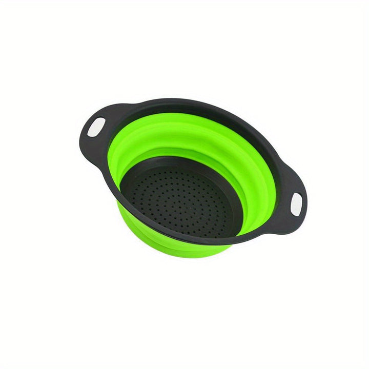 Collapsible Sink Funnel Filter, Retractable Handle - Easy to Clean, Space-Saving for Vegetables and Fruits