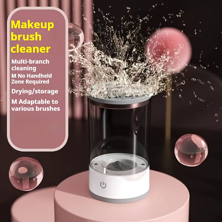 [Battery-Free] USB-Powered Makeup Brush Cleaner | Essential Beauty Tool Accessory | Odorless, Battery-Free | for Return School