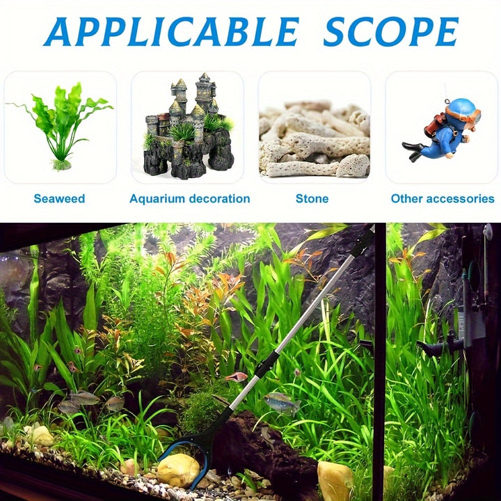 Extra Long 43" Grabber Tool with Magnetic Tip, Foldable Reacher Claw for Trash Pickup, Lightweight Aluminum Arm Extension, Multi-Angle Gripping, Non-Electric Litter Picker for Elderly - Ideal for Bedroom, Toilet, Kitchen, Pat