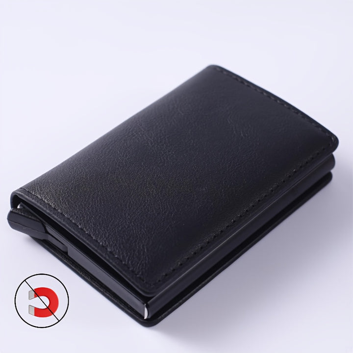 1pc Men's Minimalist Multi-Functional Anti-RFID Blocking Card Holder With 6 Card Slots, Protects ID & Credit Cards, Ideal Gift For Men