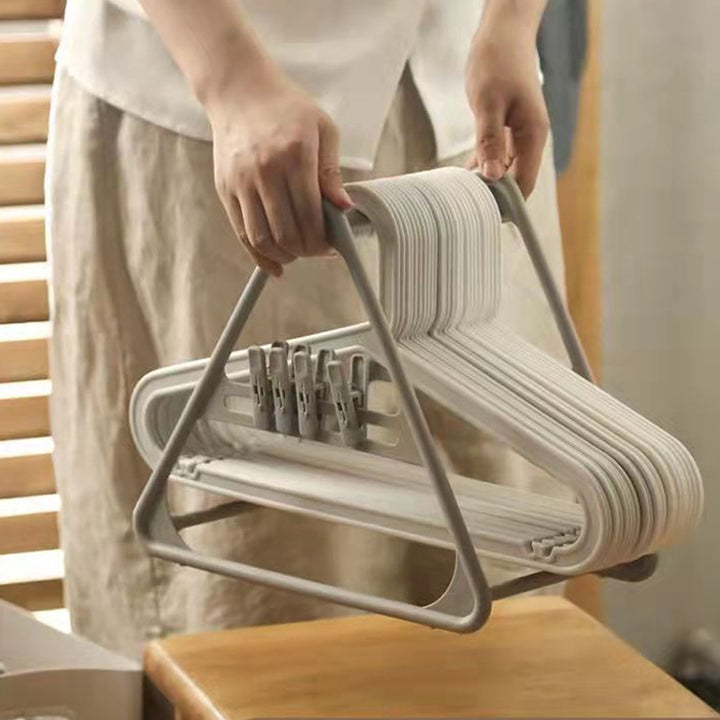 Triangle Hanger - No Drilling Needed, Durable PP Material, Multi-Purpose Storage
