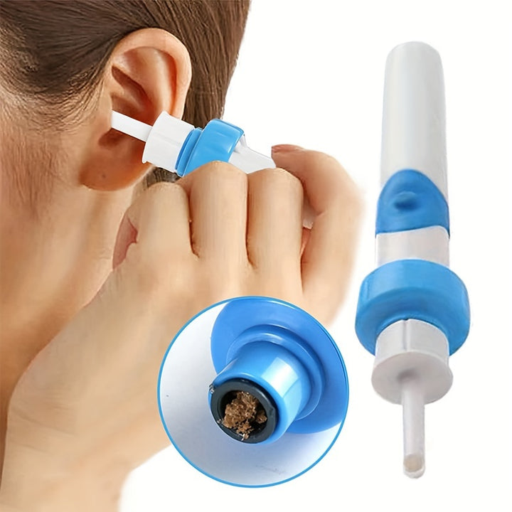 HB Battery Powered Ear Cleaner, Earwax Removal Tool with Soft Tip, Portable Ear Wax Suction Device, Safe Ear Care Accessory