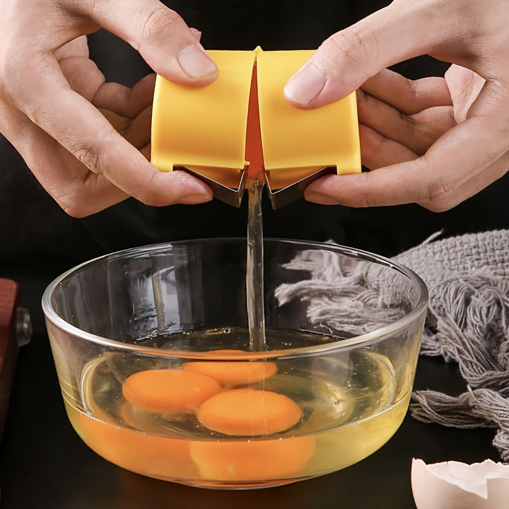 1pc Easy Clean Eggshell Separator - Quick Peel & Yolk Splitter, Essential for Kitchen Baking