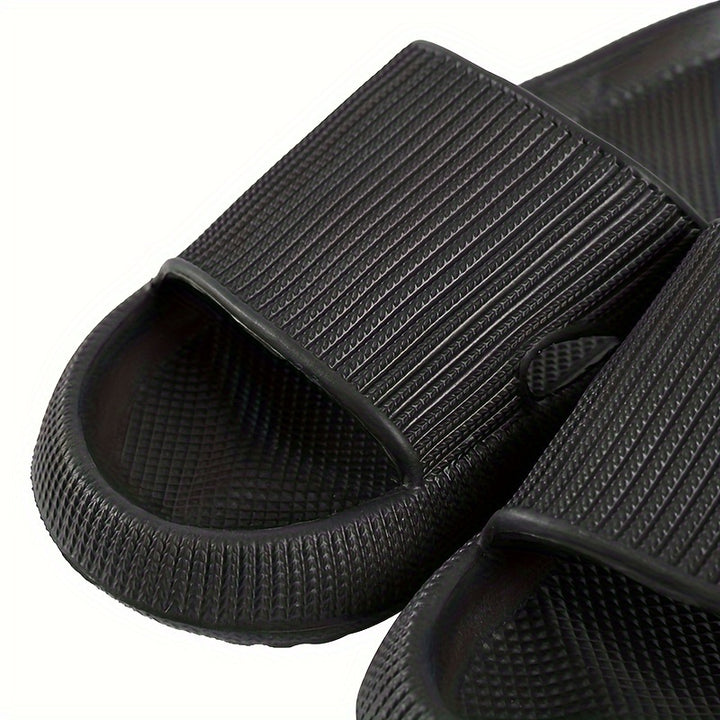 Zapatillas de casa para hombre de punta abierta, ligeras, cómodas y antideslizantes