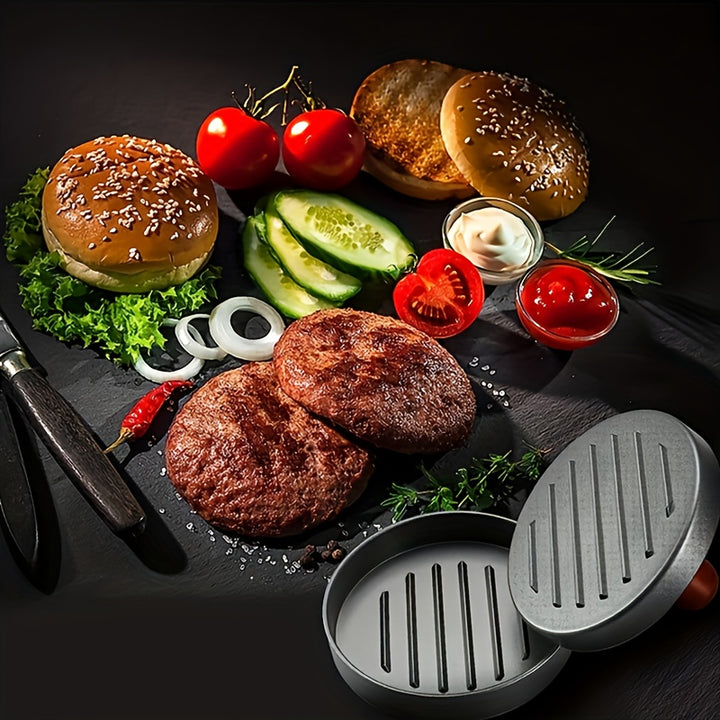 [1PC Non-Stick Burger Press Maker] 1PC Burger Press Non-Stick Hamburger Press Patty Maker Mold | Meat Beef Cheese Veggie Burger Maker For Grill Griddle BBQ Barbecue