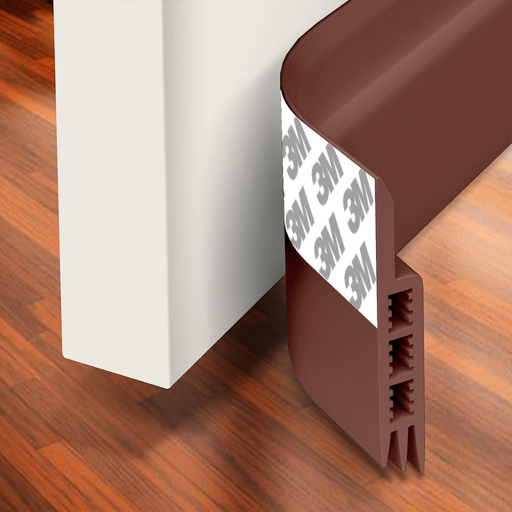 1pc Silicone Door Draft Stopper, Under Door Draft Blocker, Insulator Door Sweep Weather Stripping, Noise Stopper, Strong Adhesive 39" Length