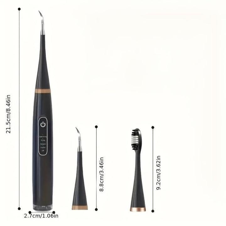 Outil de nettoyage des dents électrique avancé - Puissant éliminateur de tartre et effaceur de tartre - Élimine sans effort les taches de fumée - Équipement d'hygiène dentaire de qualité professionnelle pour un usage domestique