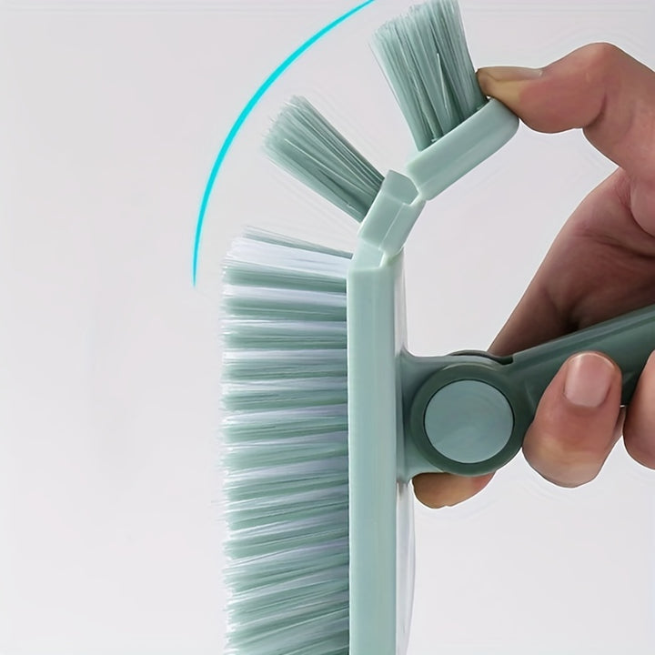 1pc Floor Scrub Brush Shower Scrubber Cleaning Bath Tub And Tile Scrubber Brush Long Handle Detachable Stiff Bristles For Cleaning Shower Bathroom Kitchen Balcony Wall 37.4" Length