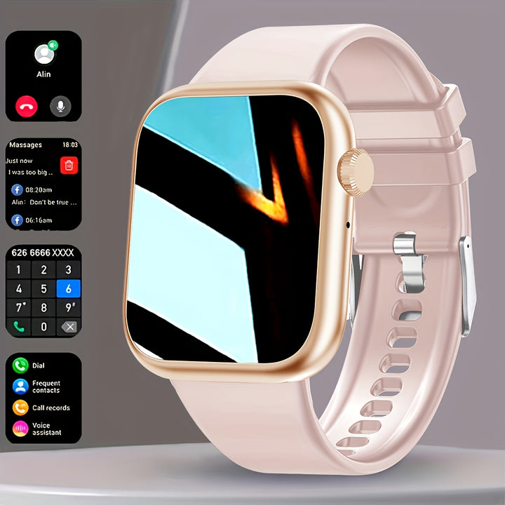 Trendy Smartwatch With Multiple Features Suitable For The Elderly, Children, And Teenagers, Including Wireless Calling, Various Sports Modes, Health Monitoring, Social App Reminders, And A 2.01-inch High-definition Full Touch