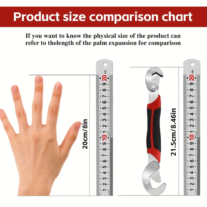 High Carbon Steel Double-Head Adjustable Wrench, High Torque Gear Movable Pipe Pliers, Non-Slip Handle, Durable Material of High Carbon Steel, Suitable for Daily Repair and Maintenance at Home Indoor and Outdoor, KPX