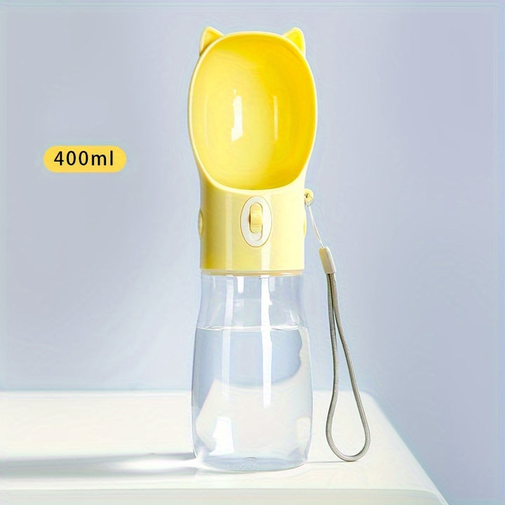 Portable Dog Water Bottle - Leakproof Pet Drinking Bottle with Bowl for Travel and Outdoor Activities