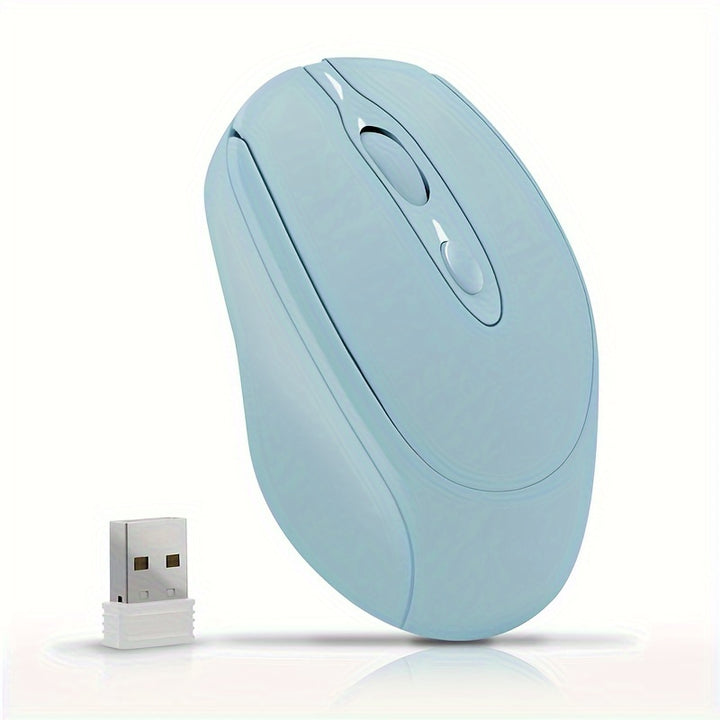 Wireless Mouse, Office Mouse, Rechargeable Mouse, Dual-Mode (2.4G+BT) Mouse, Portable Silent Mouse, Suitable for Laptops/ Desktops/ Tablets