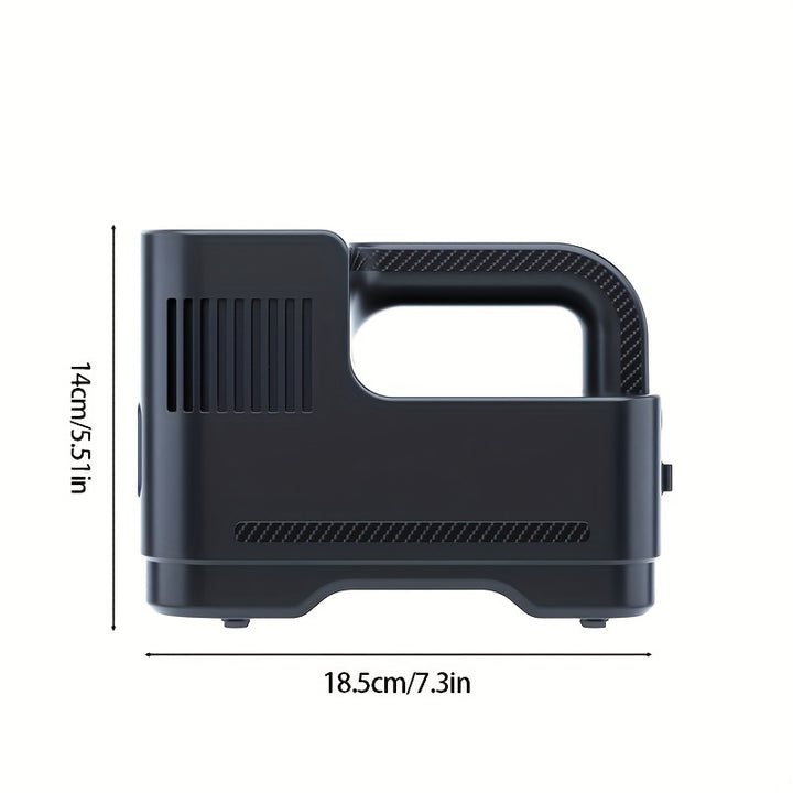 Rapid Corded Digital Air Compressor - Portable Tire Inflator with LED Lights - Ideal for Cars, Motorcycles & Emergency Use