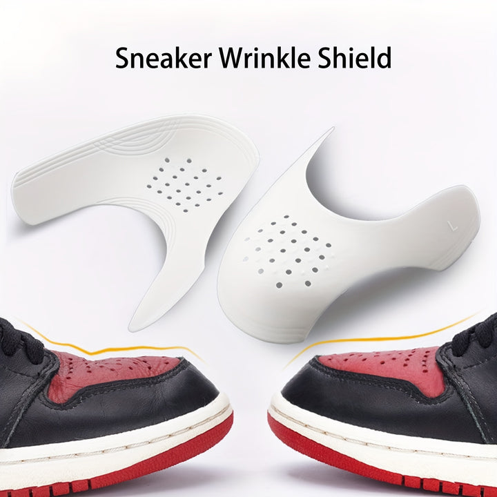 5-Pack Plastic Shoe Trees, Adjustable Cut-Out Shoe Stretcher for Men and Women, Anti-Wrinkle Shoe Protector, Fits All Types of Shoes, Durable Material