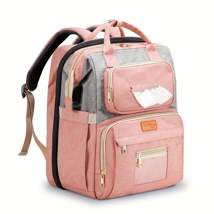 Diaper Bag Backpack, Multifunctional Portable Travel Bags, 900D Waterproof Diaper Bag With Changing Station