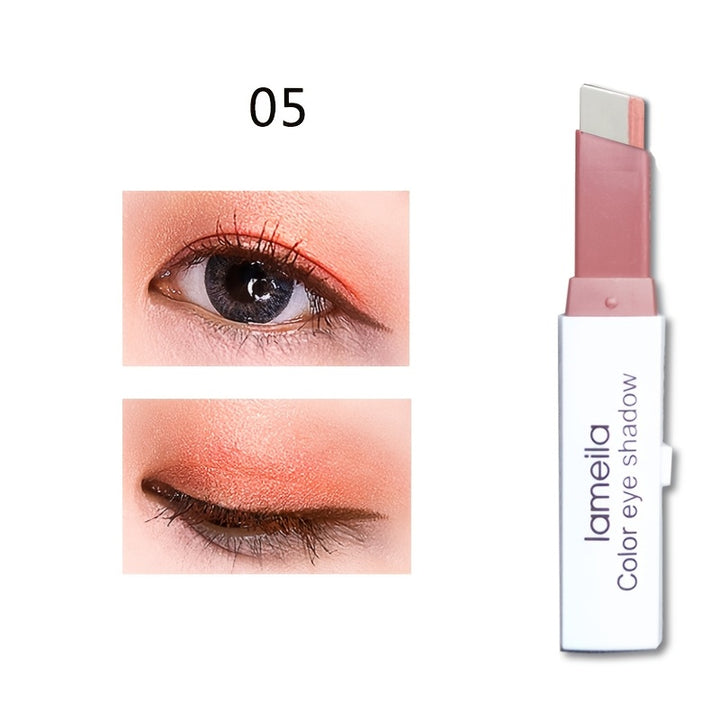Lazy Eyeshadow Two Tone Gradient Glitter Eyeshadow Stick Waterproof Long Lasting Eye Makeup For Daily For Music Festival