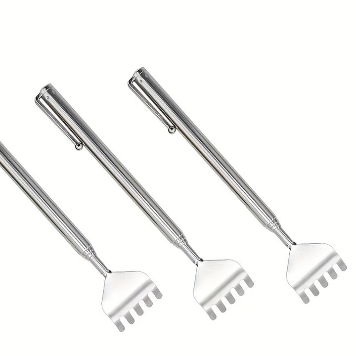 Adjustable Back Scratcher Stainless Steel Back Massage Telescopic Anti Itch Claw Massager Massage Tools For Elders Health Care