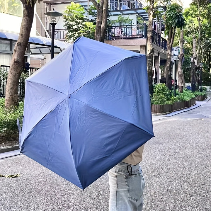 [6-Rib Compact Mini Umbrella Stylish] Mei Qi Lin Compact 6-Rib Mini Umbrella - High-Quality, Foldable Sun Protection with Stylish Design