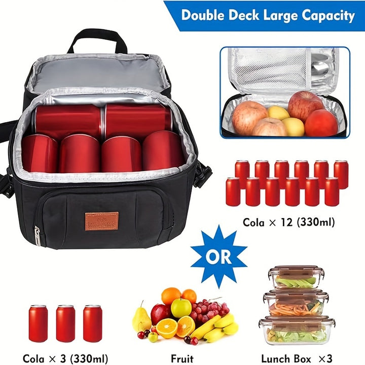 1 X Oxford Cloth Insulated Multi-purpose Bag, Portable Food Takeaway Lunch Box Snack Bag