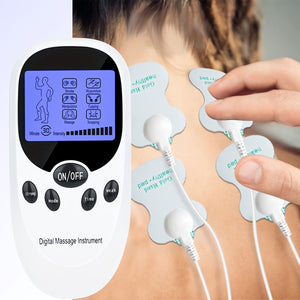 CESLIFF TENS + EMS Dual Channel Muscle Therapy Pulse Massager With 8 Electrodes Relieves Shoulder, Shoulder And Back Pain, Knee Muscle Injury Recovery, Portable Design, Best Gift For Friends And Family