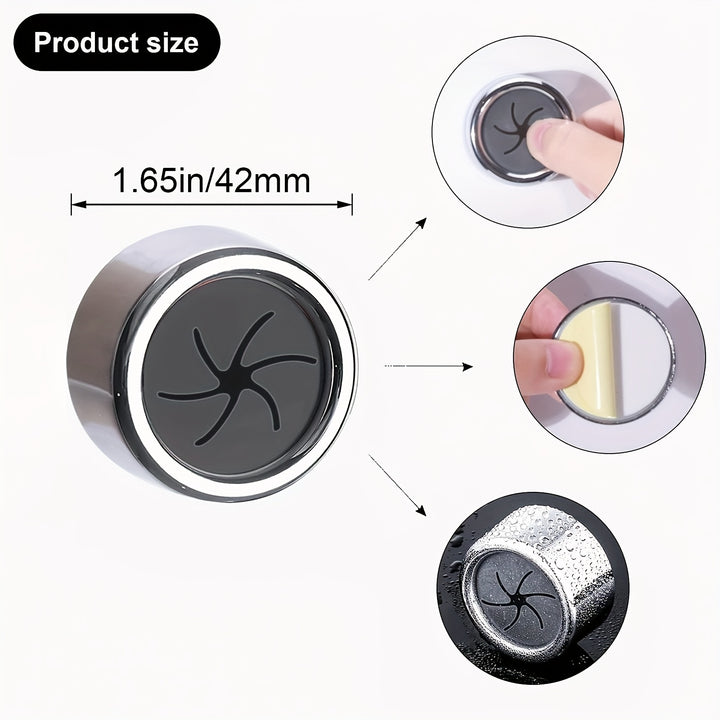 1/3/8pcs Kitchen Towel Holder, Self Adhesive Wall Dish Towel Hook, Round Wall Mount Towel Holder For Bathroom, Kitchen And Home, Wall, Cabinet, Garage, No Drilling Required