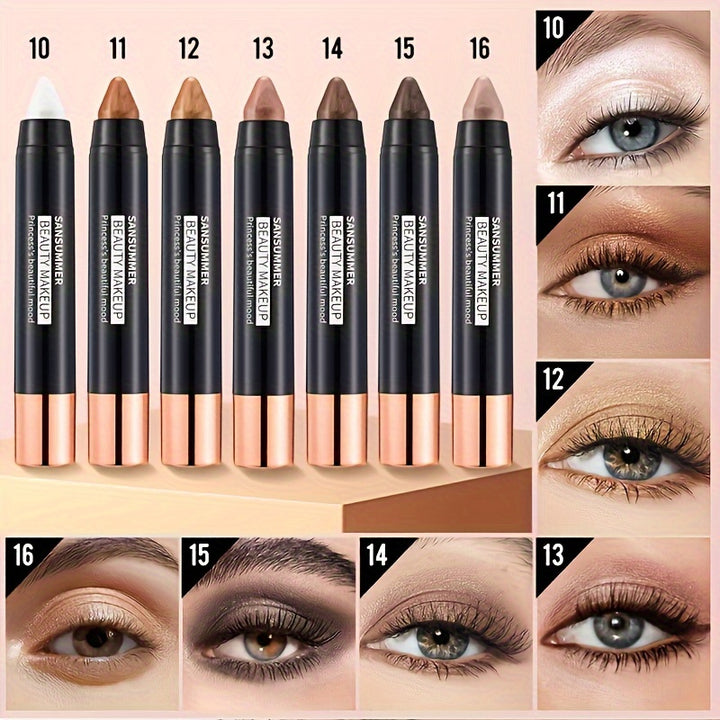 [Waterproof Eye] Eye Shadow Stick | 7pcs | Waterproof | Create Natural And Lasting Eye Makeup | Daily Makeup | Valentine's Day Gift, Mother's Day Gift |  | Easy to Create