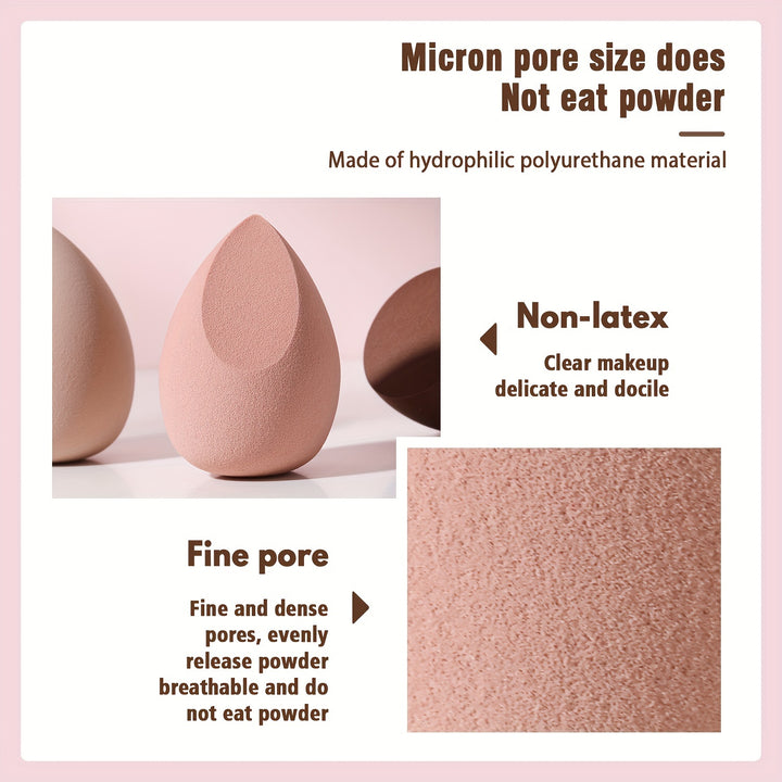 3 PCS Makeup Sponge Set Professional Beauty Sponge Blender Makeup Foundation Blending Cosmetic Makeup Puff For Powder Cream