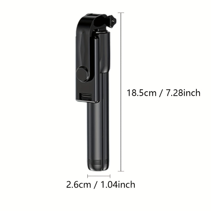 Mobile selfie stick, portable mini universal mobile phone holder, handheld anti shake stable, dedicated vlog tool for live streaming shooting, 360 degree rotating wireless photography tripod