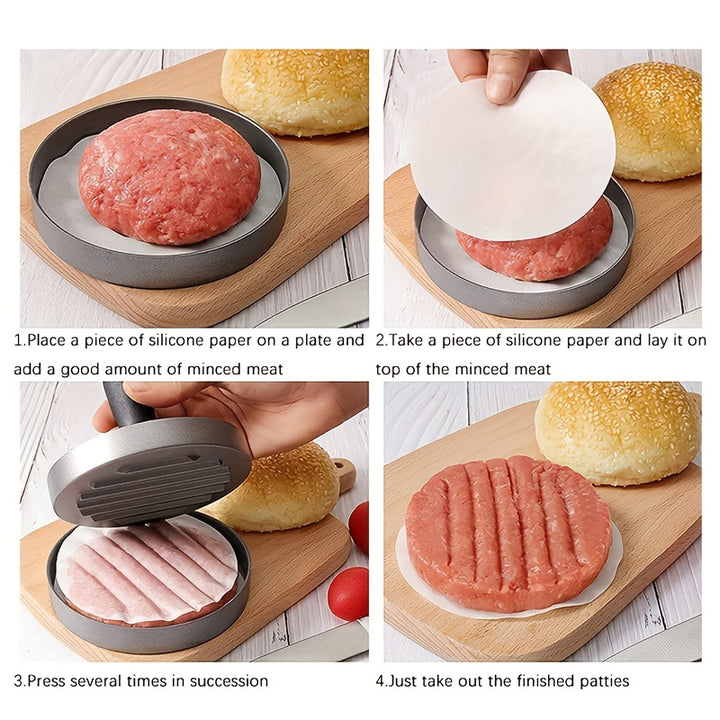 [1PC Non-Stick Burger Press Maker] 1PC Burger Press Non-Stick Hamburger Press Patty Maker Mold | Meat Beef Cheese Veggie Burger Maker For Grill Griddle BBQ Barbecue