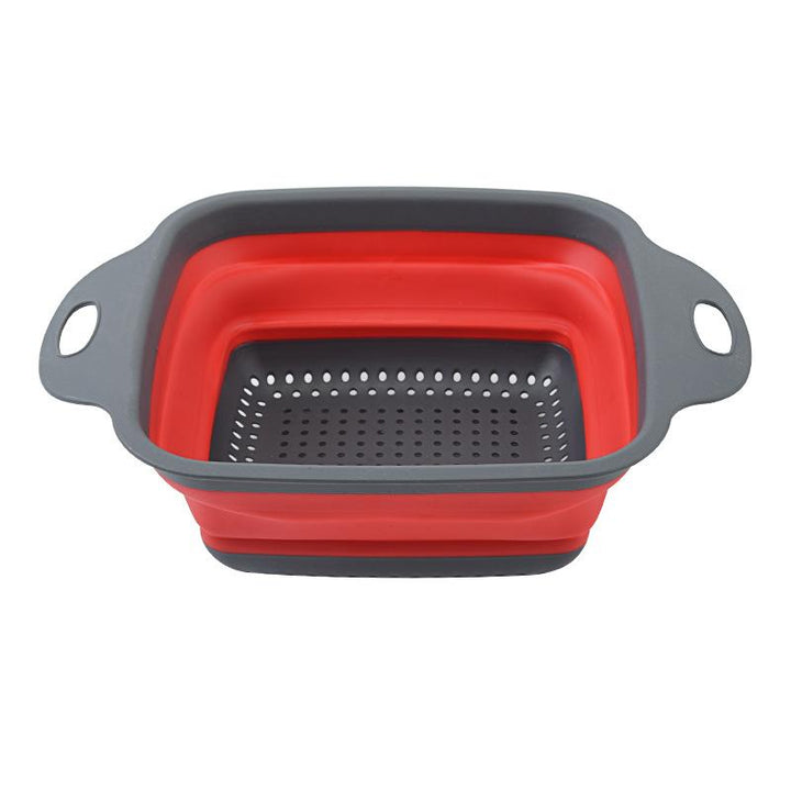 Collapsible Sink Funnel Filter, Retractable Handle - Easy to Clean, Space-Saving for Vegetables and Fruits