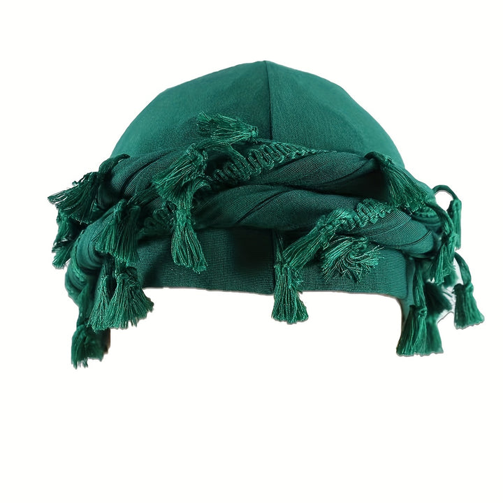 Turban For Men, Vintage Twist Head Wraps Durag With Tassel